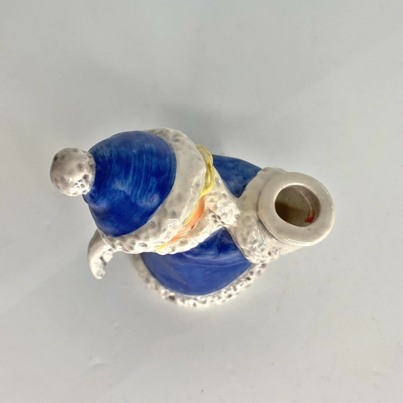 Vintage Blue Goebel Christmas Angel Candle Holder - Picture 3 of 8